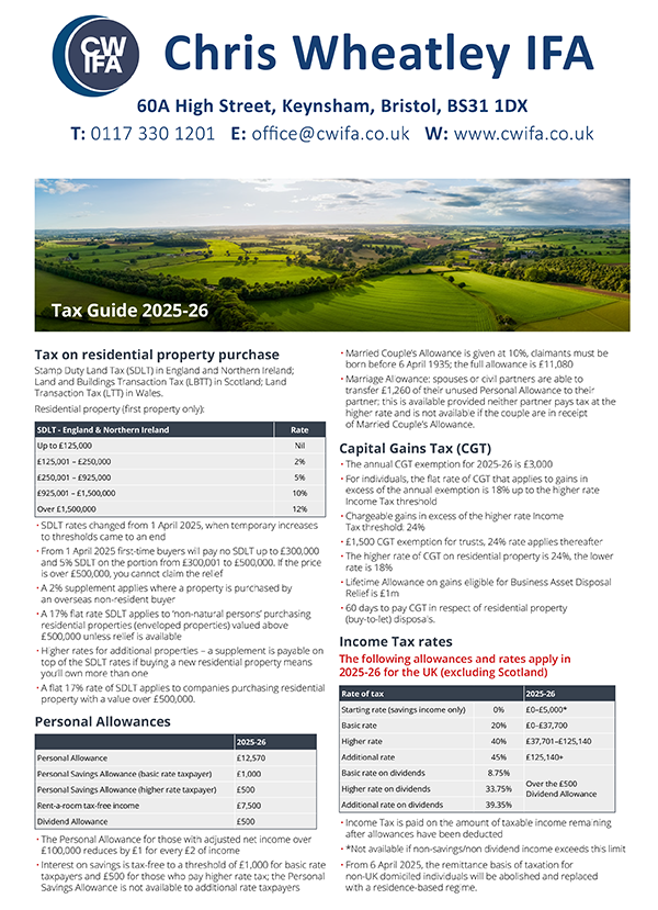 Tax Guide 2025-26